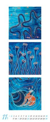 Bildkalender »Blue Ocean«, 285x690 mm, November