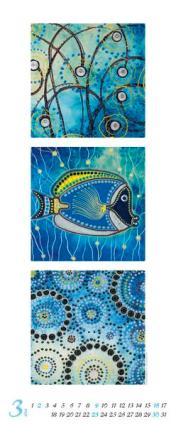 Bildkalender »Blue Ocean«, 285x690 mm, März