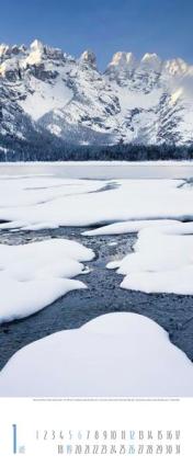 Bildkalender &raquo;Alpen&laquo;, 285x690 mm, Januar