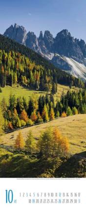 Bildkalender »Alpen«, 285x690 mm, Oktober