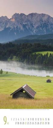 Bildkalender »Alpen«, 285x690 mm, September