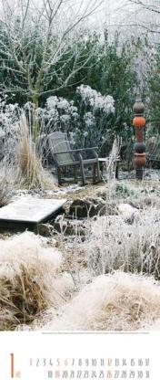 Streifenkalender &raquo;G&auml;rten&laquo;, 285x690 mm, Januar