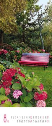 Streifenkalender &raquo;G&auml;rten&laquo;, 285x690 mm, August