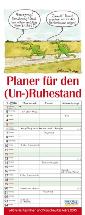 Streifenkalender »Planer für den (Un)Ruhestand«, 190x480 mm, Titelblatt