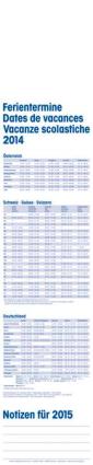 Streifenkalender &raquo;Supertimer&laquo;, 170x850 mm, Ferientermine