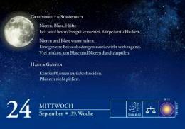 Tischaufstellkalender »Mondkalender«, 1-Tageskalender, 150x105 mm, September