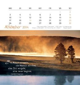 Tischaufstellkalender »Freu Dich«, 160x170 mm, November