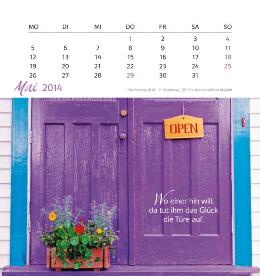 Tischaufstellkalender »Freu Dich«, 160x170 mm, Mai