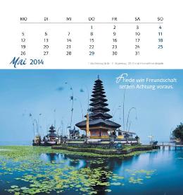 Tischaufstellkalender »Genieße jeden Augenblick«, 160x170 mm, Mai