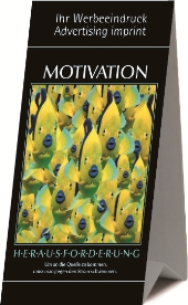 Tischaufstell-Kalender »Motivation«, 93x130 mm, Titelblatt