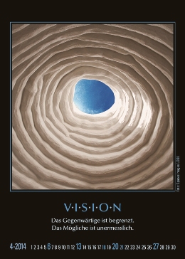 Tischaufstell-Kalender »Motivation«, 93x130 mm, April