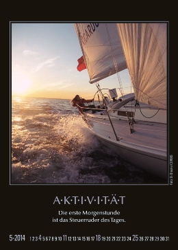 Tischaufstell-Kalender »Motivation«, 93x130 mm, Mai