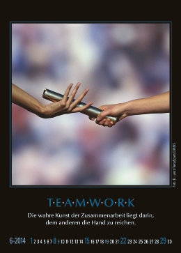 Tischaufstell-Kalender »Motivation«, 93x130 mm, Juni