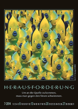 Tischaufstell-Kalender »Motivation«, 93x130 mm, Juli