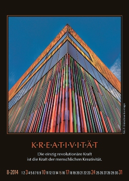 Tischaufstell-Kalender »Motivation«, 93x130 mm, August