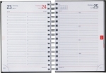Tages-Buchkalender, 1sprachig deutsch, 2farbig blau/rot, Wire-O-Bindung