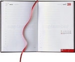 Tages-Buchkalender »NewTrend-831«, 1sprachig deutsch, 2farbig grau/rot