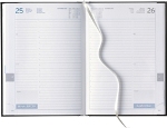 Tages-Buchkalender »Club-846«, 8sprachig, 2farbig grau/blau
