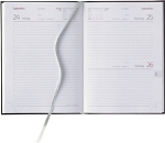 Tages-Buchkalender »Classic-860«, 1sprachig deutsch, 2farbig grau/burgund