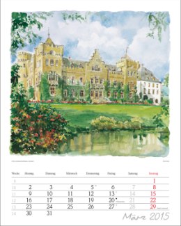 Bildwandkalender »Aquarelle«, 245x345 mm, März