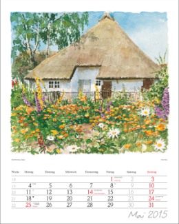 Bildwandkalender »Aquarelle«, 245x345 mm, Mai