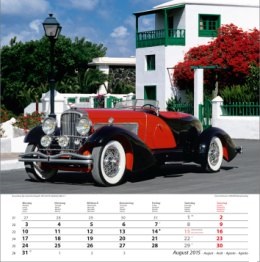 Bildkalender »Straßenlegenden«, 325x390 mm, August