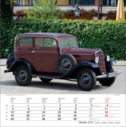 Bildkalender »Opel-Kalender«, 325x390 mm, Oktober