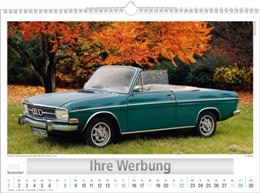 Bildkalender »Audi + VW-Klassiker«, 440x360 mm, November