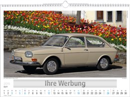 Bildkalender »Audi + VW-Klassiker«, 440x360 mm, April