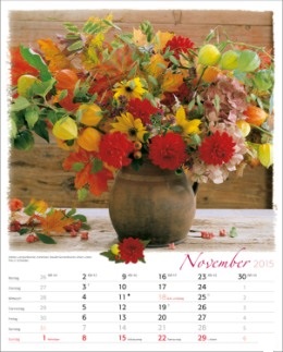 Bildkalender »Blumen-Arragements«, 245x345 mm, November