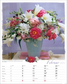 Bildkalender »Blumen-Arragements«, 245x345 mm, Februar
