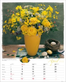 Bildkalender »Blumen-Arragements«, 245x345 mm, April
