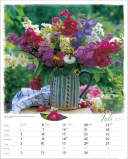 Bildkalender »Blumen-Arragements«, 245x345 mm, Juli
