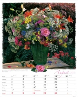 Bildkalender »Blumen-Arragements«, 245x345 mm, August