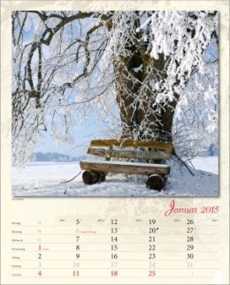 Bildkalender &raquo;Verborgene Idylle&laquo;, 245x345 mm, Januar