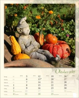 Bildkalender &raquo;Verborgene Idylle&laquo;, 245x345 mm, Oktober