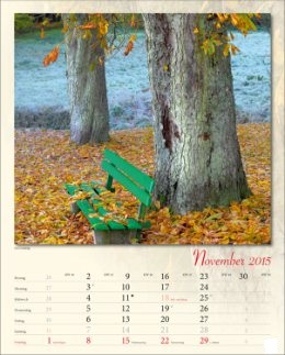 Bildkalender &raquo;Verborgene Idylle&laquo;, 245x345 mm, November
