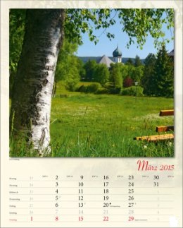 Bildkalender &raquo;Verborgene Idylle&laquo;, 245x345 mm, M&auml;rz