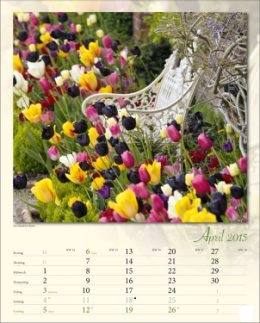 Bildkalender &raquo;Verborgene Idylle&laquo;, 245x345 mm, April