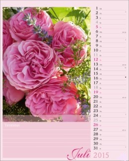 Bildkalender »Blütenzauber«, 245x345 mm, Juli