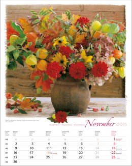 Bildkalender »Blumen-Arragements«, 310x440 mm, November