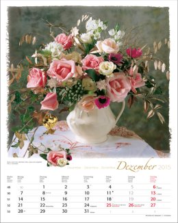 Bildkalender »Blumen-Arragements«, 310x440 mm, Dezember