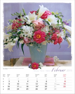 Bildkalender »Blumen-Arragements«, 310x440 mm, Februar
