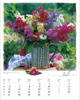 Bildkalender »Blumen-Arragements«, 310x440 mm, Juli