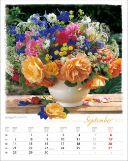 Bildkalender »Blumen-Arragements«, 310x440 mm, September