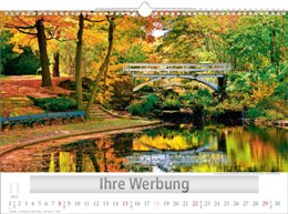 Bildkalender »Traumhafte Gärten«, 440x360 mm, November