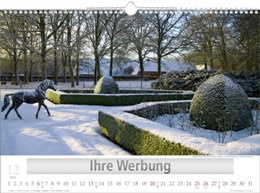 Bildkalender »Traumhafte Gärten«, 440x360 mm, Dezember
