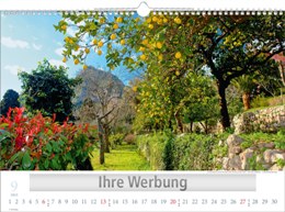 Bildkalender »Traumhafte Gärten«, 440x360 mm, September
