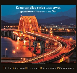 Bildkalender »Brücken die verbinden«, 480x500 mm, Januar