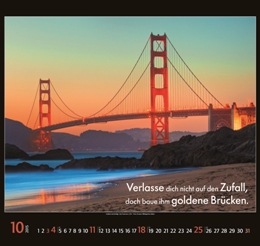 Bildkalender »Brücken die verbinden«, 480x500 mm, Oktober